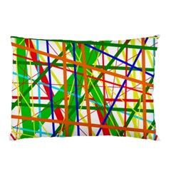 Colorful Lines Pillow Case by Valentinaart