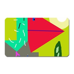 Abstract Bird Magnet (rectangular) by Valentinaart