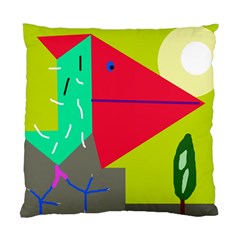 Abstract Bird Standard Cushion Case (one Side) by Valentinaart