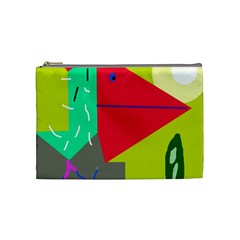 Abstract Bird Cosmetic Bag (medium)  by Valentinaart