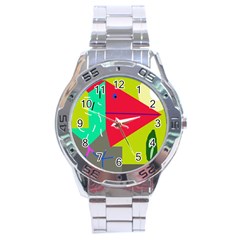 Abstract Bird Stainless Steel Analogue Watch by Valentinaart