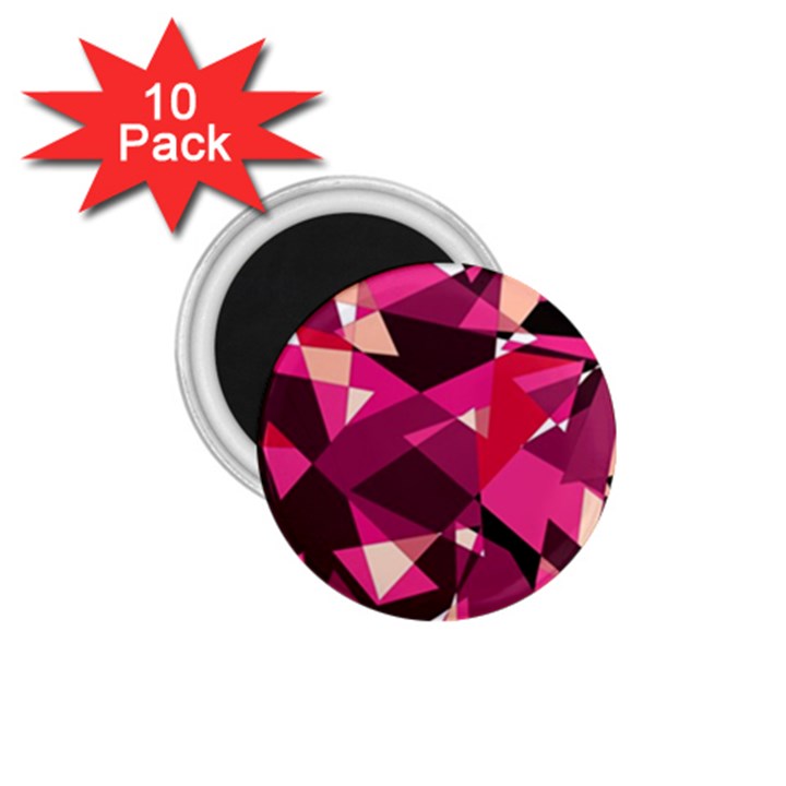 Red broken glass 1.75  Magnets (10 pack) 