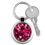 Red broken glass Key Chains (Round)  Front