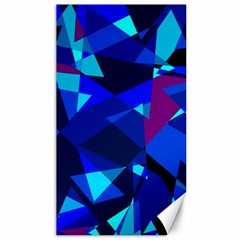 Blue Broken Glass Canvas 40  X 72   by Valentinaart