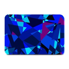 Blue Broken Glass Plate Mats by Valentinaart