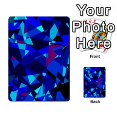 Blue Broken Glass Multi-purpose Cards (rectangle)  by Valentinaart