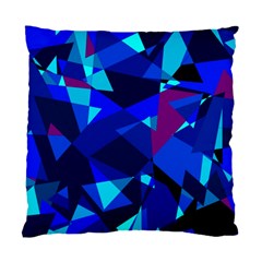 Blue Broken Glass Standard Cushion Case (two Sides) by Valentinaart