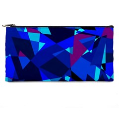 Blue Broken Glass Pencil Cases by Valentinaart