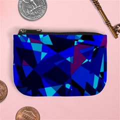 Blue Broken Glass Mini Coin Purses by Valentinaart