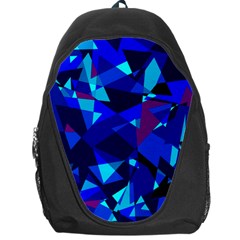 Blue Broken Glass Backpack Bag by Valentinaart