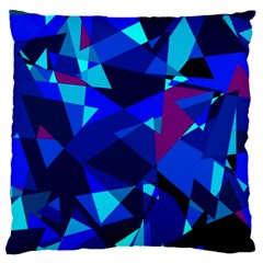 Blue Broken Glass Standard Flano Cushion Case (two Sides) by Valentinaart