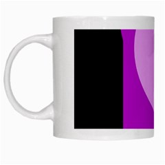 Purple Geometric Design White Mugs by Valentinaart