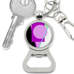 Purple Geometric Design Bottle Opener Key Chains by Valentinaart