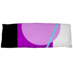 Purple Geometric Design Body Pillow Case (dakimakura) by Valentinaart