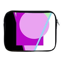 Purple Geometric Design Apple Ipad 2/3/4 Zipper Cases by Valentinaart