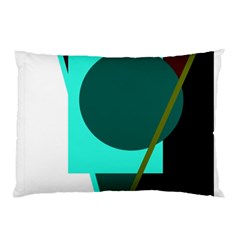 Geometric Abstract Design Pillow Case by Valentinaart