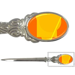 Orange Abstract Design Letter Openers by Valentinaart