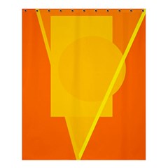 Orange Abstract Design Shower Curtain 60  X 72  (medium)  by Valentinaart