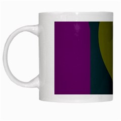 Geometric Abstraction White Mugs by Valentinaart