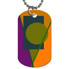 Geometric Abstraction Dog Tag (one Side) by Valentinaart