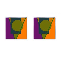 Geometric Abstraction Cufflinks (square) by Valentinaart