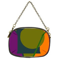 Geometric Abstraction Chain Purses (one Side)  by Valentinaart