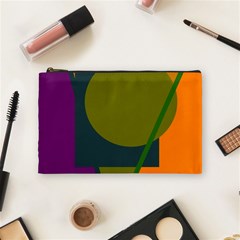 Geometric Abstraction Cosmetic Bag (medium)  by Valentinaart