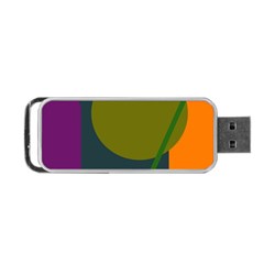 Geometric Abstraction Portable Usb Flash (one Side) by Valentinaart