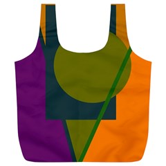 Geometric Abstraction Full Print Recycle Bags (l)  by Valentinaart