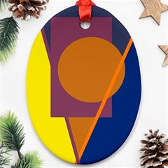 Geometric abstract desing Ornament (Oval) 