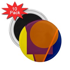 Geometric abstract desing 2.25  Magnets (10 pack) 