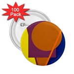 Geometric abstract desing 2.25  Buttons (100 pack)  Front