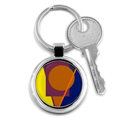 Geometric abstract desing Key Chains (Round) 