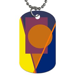 Geometric abstract desing Dog Tag (One Side)