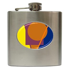 Geometric Abstract Desing Hip Flask (6 Oz) by Valentinaart