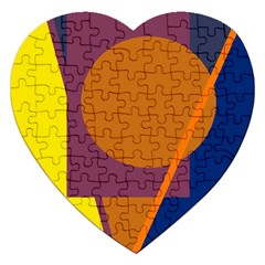 Geometric abstract desing Jigsaw Puzzle (Heart)