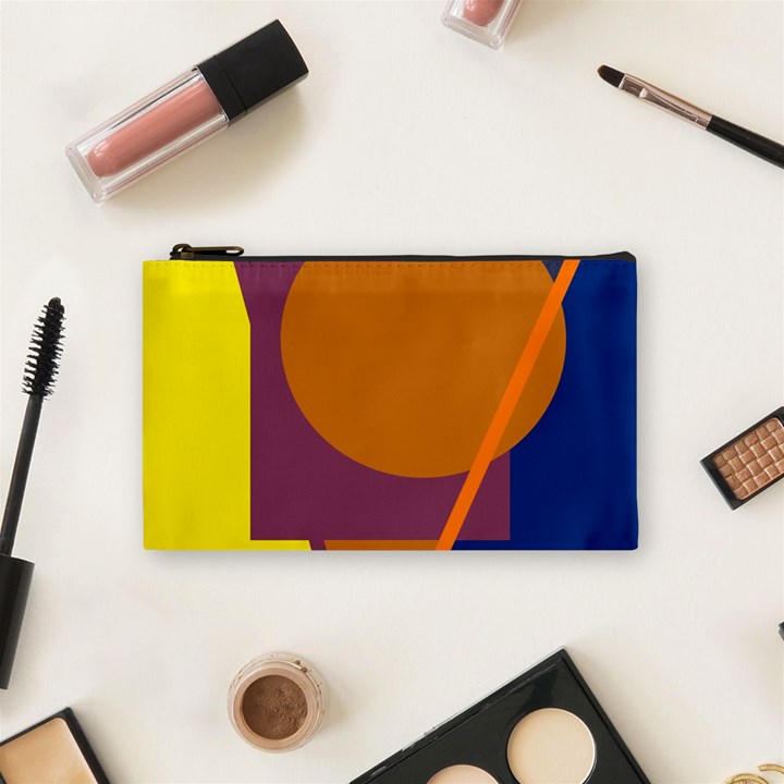 Geometric abstract desing Cosmetic Bag (Small) 