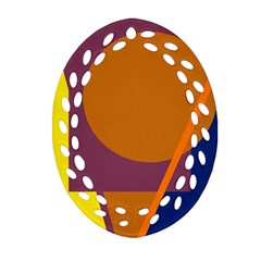 Geometric abstract desing Ornament (Oval Filigree) 