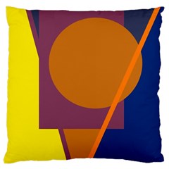 Geometric Abstract Desing Large Cushion Case (one Side) by Valentinaart