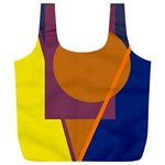 Geometric abstract desing Full Print Recycle Bags (L)  Front