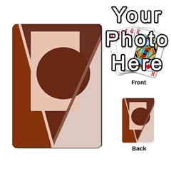 Brown Geometric Design Multi-purpose Cards (rectangle)  by Valentinaart