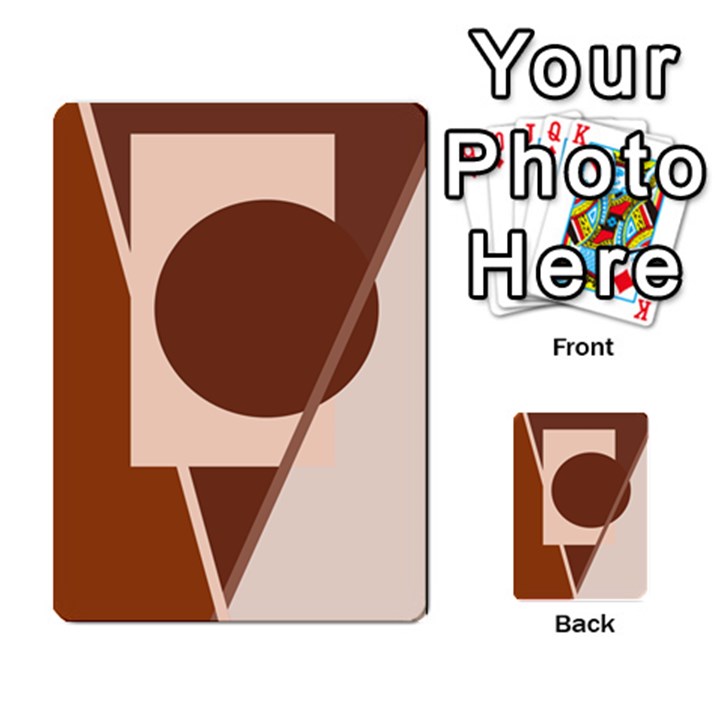 Brown geometric design Multi-purpose Cards (Rectangle) 