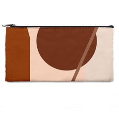 Brown Geometric Design Pencil Cases by Valentinaart