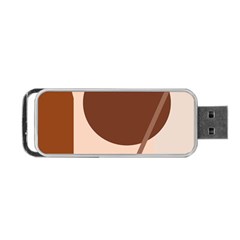 Brown Geometric Design Portable Usb Flash (one Side) by Valentinaart