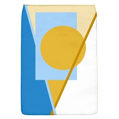 Blue And Yellow Abstract Design Flap Covers (s)  by Valentinaart