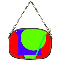 Colorful Geometric Design Chain Purses (one Side)  by Valentinaart