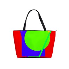 Colorful Geometric Design Shoulder Handbags by Valentinaart