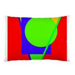 Colorful Geometric Design Pillow Case (two Sides) by Valentinaart