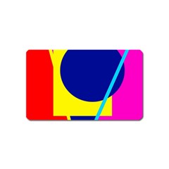 Colorful geometric design Magnet (Name Card)