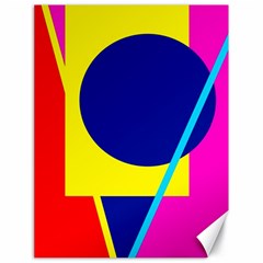 Colorful geometric design Canvas 18  x 24  